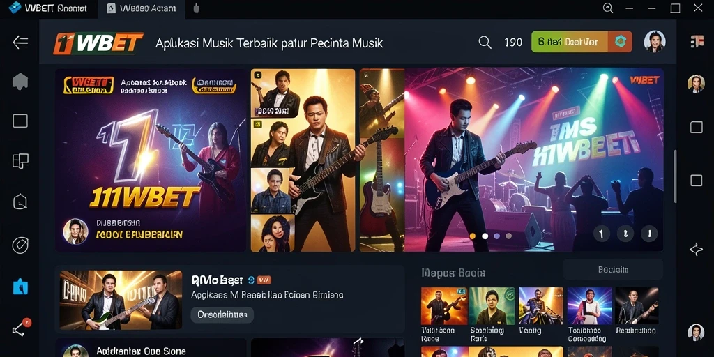 Screenshot 11WBET menunjukkan antarmuka permainan musik yang menarik dan interaktif.