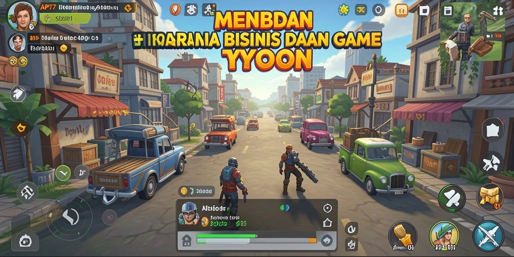 Tampilan menarik dari gameplay API77 dalam menciptakan kerajaan bisnis.