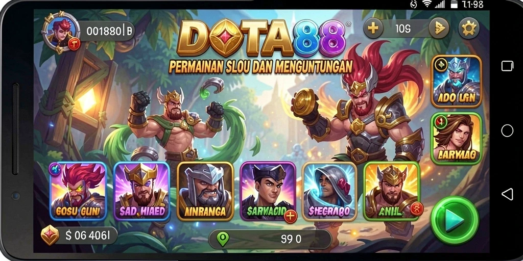 Screenshot DOTA88 menampilkan aksi seru permainan slot dengan banyak fitur.
