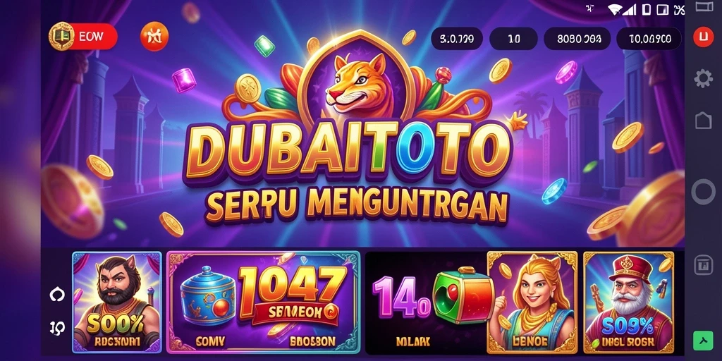 Tampilan gameplay DUBAITOTO yang menarik dan penuh warna.
