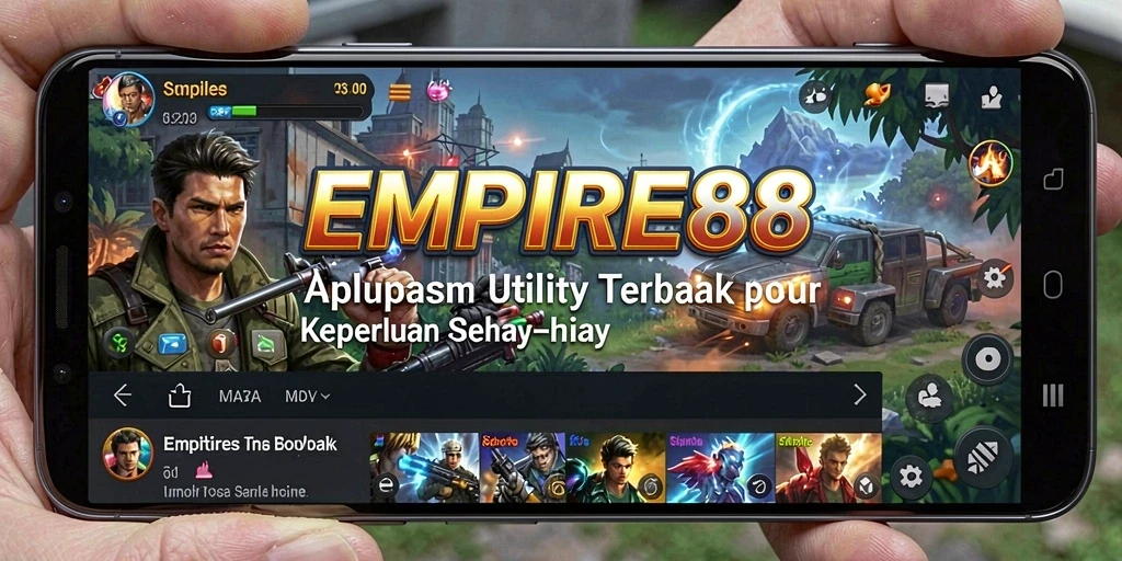 Tampilan utama EMPIRE88 dengan fitur utility yang intuitif.