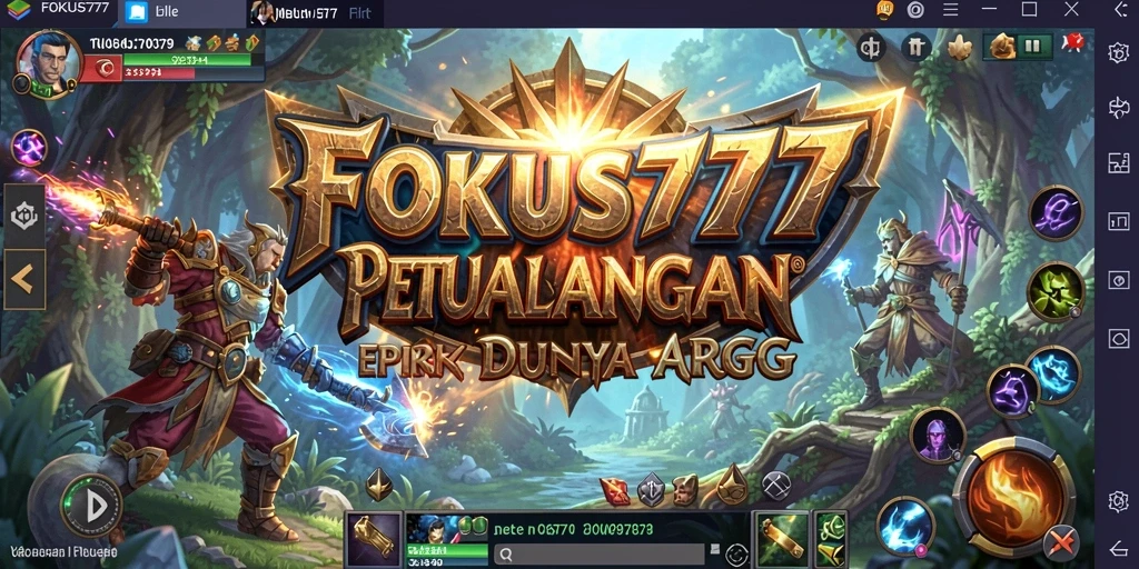 Tampilan gameplay seru di dunia magis FOKUS777.