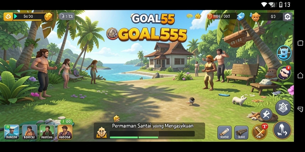 Tampilan gameplay GOAL55 yang seru dan penuh tantangan.