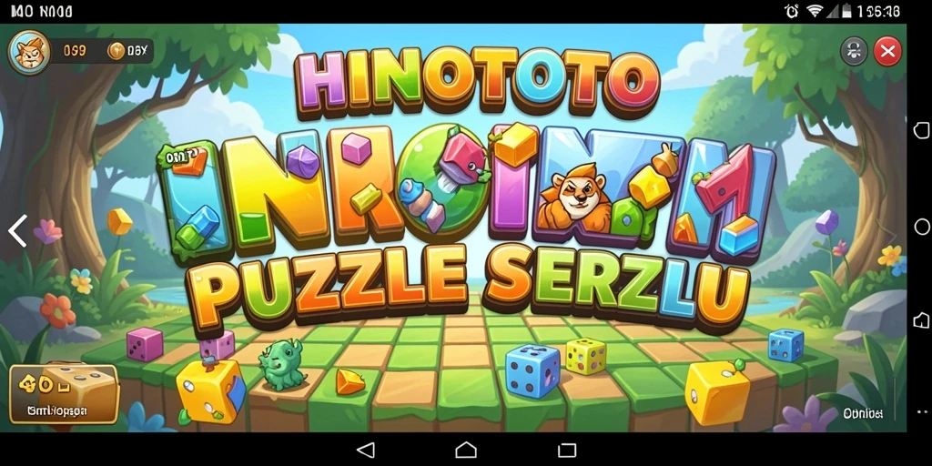Screenshot gameplay HINOTOTO menampilkan tantangan puzzle yang menggugah