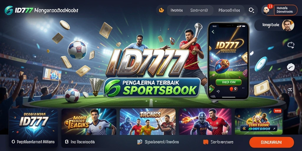 Tampilan interface ID777 yang menarik dan mudah digunakan dalam taruhan Sportsbook.