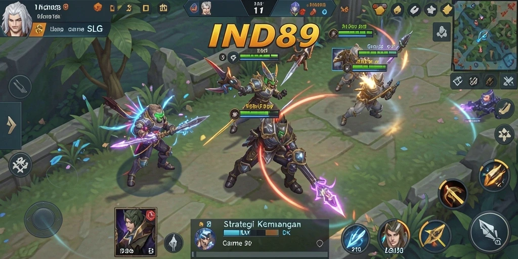 Tampilan menarik dari gameplay strategi dalam IND89.