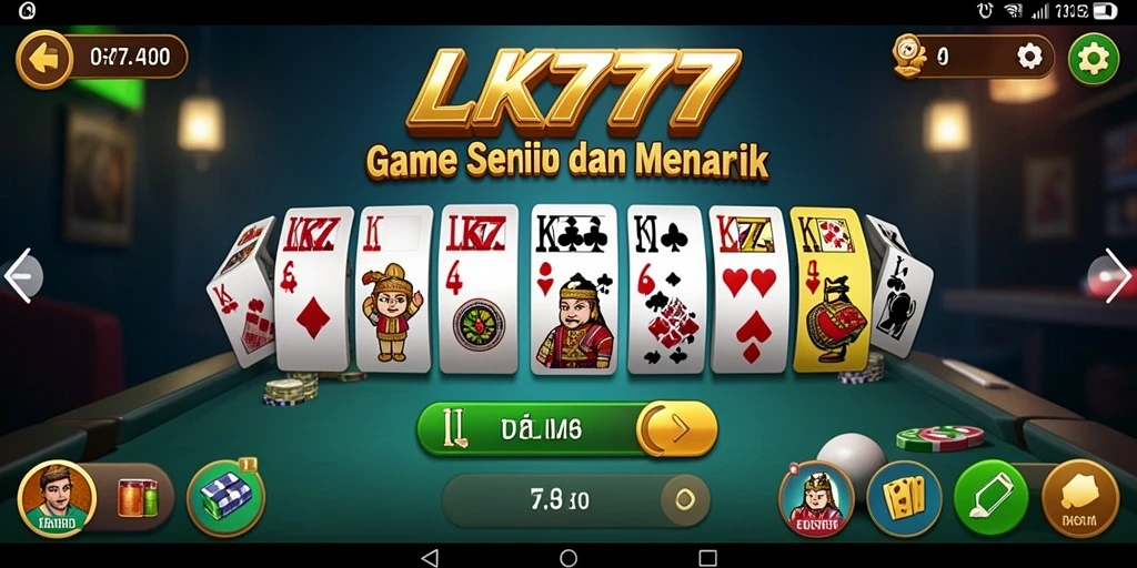 Tampilan menakjubkan gameplay LK777 dalam permainan Domino.