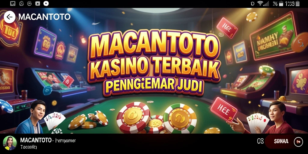 Screenshot utama MACANTOTO menampilkan gameplay yang intens dan menyenangkan.