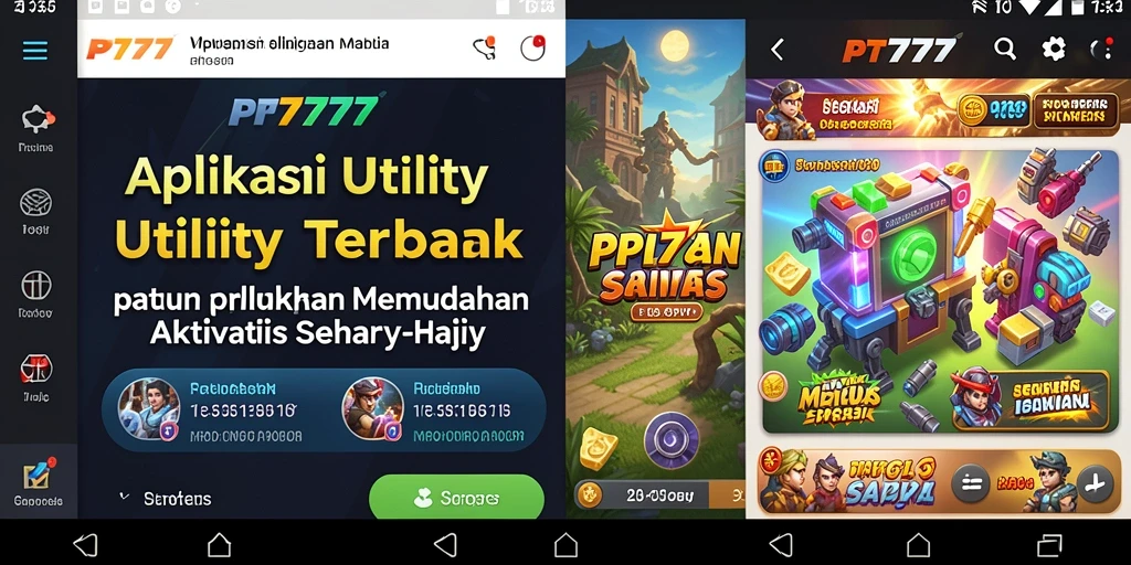 Tampilan antarmuka PT777 yang bersih dan mudah dipahami.