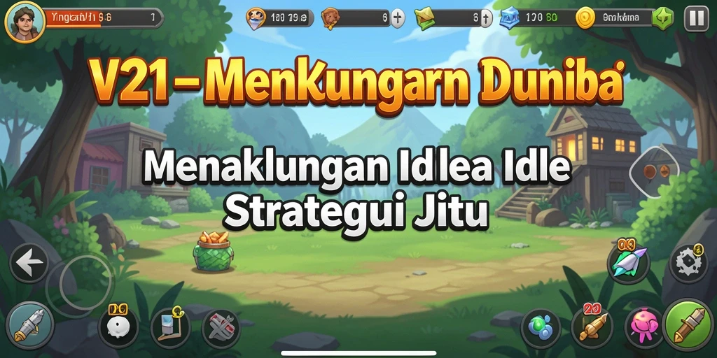 Tampilan gameplay V21 yang memukau dan seru saat mengelola imperium.