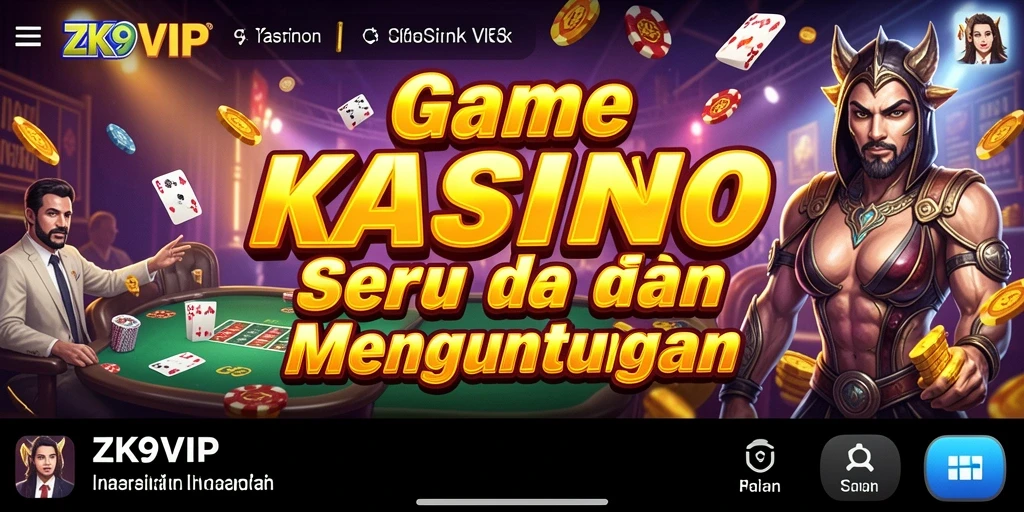 Tampilan utama gameplay <strong>ZK9VIP</strong> yang menampilkan permainan kasino seru dan interaktif.